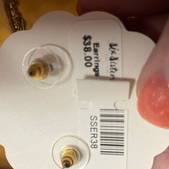 God, Silver, pewter beaded earrings. Pierced ears. BNWT - Picture 2 of 6